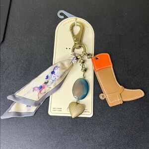 Eye Candy | Western Boot Heart Locket Stone Scarf Bag Charm